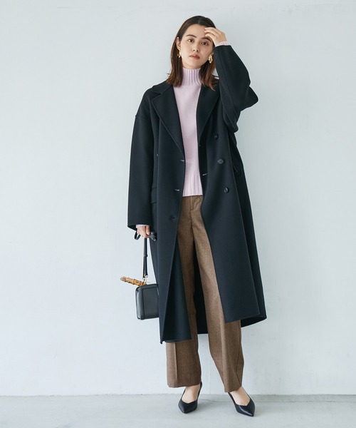 ROPE'（ロペ）の「ウールサキソニーサイドゴムストレートワイドパンツ（その他パンツ・レディース・ブラック/ブラウン/ホワイト・40/38/36）」の20枚目の写真