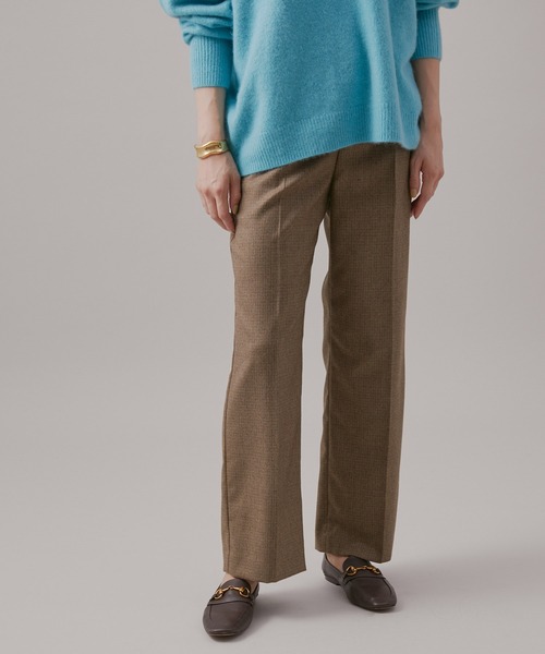 ROPE'（ロペ）の「ウールサキソニーサイドゴムストレートワイドパンツ（その他パンツ・レディース・ブラック/ブラウン/ホワイト・40/38/36）」の22枚目の写真