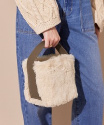 ALEXIA STAM | Eco Fur Cube Hand Bag /エコファーキューブハンドバッグ(ハンドバッグ)