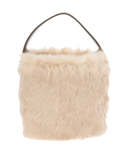 ALEXIA STAM（アリシアスタン）の「Eco Fur Cube Hand Bag /エコファーキューブハンドバッグ（ハンドバッグ・レディース・ベージュ/ブルー/オレンジ系その他・FREE）」の14枚目の写真