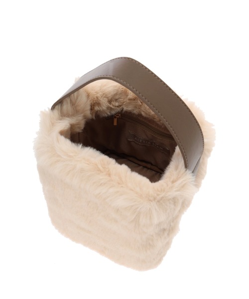 ALEXIA STAM（アリシアスタン）の「Eco Fur Cube Hand Bag /エコファーキューブハンドバッグ（ハンドバッグ・レディース・ベージュ/ブルー/オレンジ系その他・FREE）」の16枚目の写真