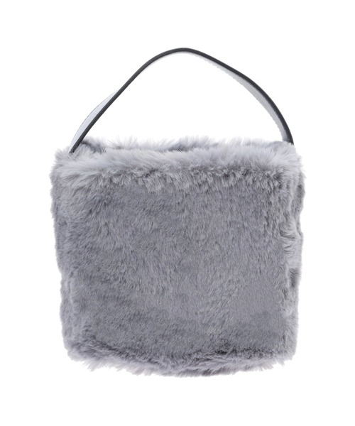 ALEXIA STAM（アリシアスタン）の「Eco Fur Cube Hand Bag /エコファーキューブハンドバッグ（ハンドバッグ・レディース・ベージュ/ブルー/オレンジ系その他・FREE）」の18枚目の写真