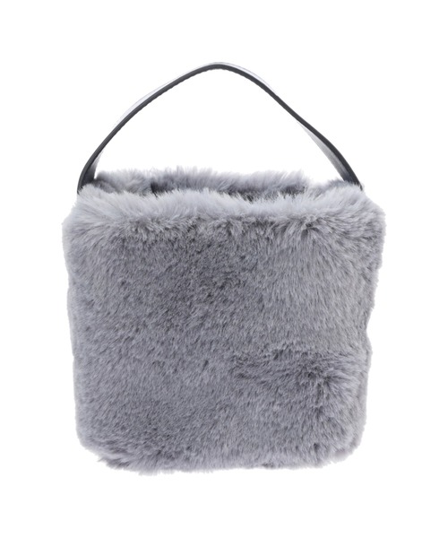 ALEXIA STAM（アリシアスタン）の「Eco Fur Cube Hand Bag /エコファーキューブハンドバッグ（ハンドバッグ・レディース・ベージュ/ブルー/オレンジ系その他・FREE）」の19枚目の写真