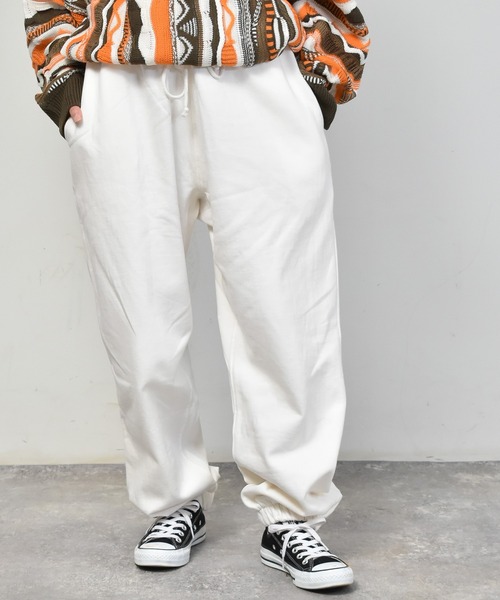 Starting Over（スターティングオーバー）の「裏起毛スウェットパンツ/レディース メンズ（スウェットパンツ・メンズ・オフホワイト/ブラック/グレー/アッシュグレー/グリーン/ネイビー・M/L/XL）」の2枚目の写真