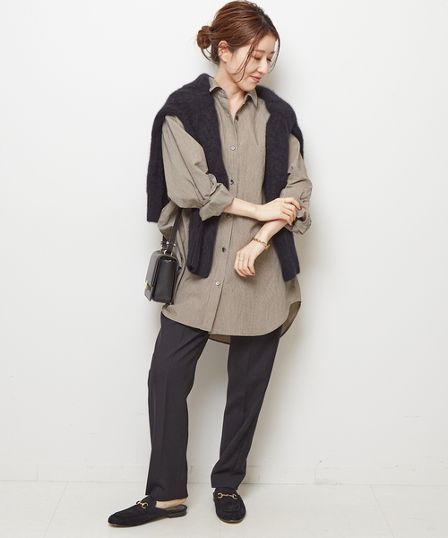 Spick & Span(スピックアンドスパン)の「Vis/Nyオーバーシャツ(シャツ/ブラウス・レディース・その他10/その他4・FREE)」の5枚目の写真