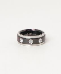 【サージカルステンレス316L】金属アレルギー対応7mm バイカラージルコニアリング