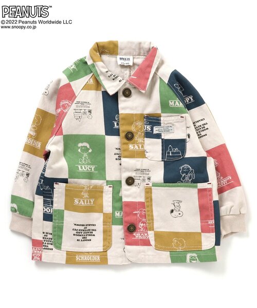 PEANUTS(ピーナッツ)の「PEANUTSコラボ ジャケット(テーラードジャケット・キッズ・レインボー/チャコール・80/120/110/100/90)」の2枚目の写真