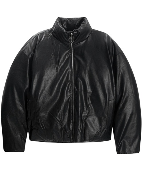 OY(オーワイ)の「『OY/オーワイ』ビーガンPUパディングジャケット(ダウンジャケット/コート・メンズ・ホワイト/ブラック・1/2)」の10枚目の写真