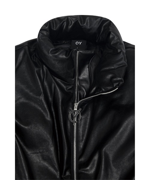 OY(オーワイ)の「『OY/オーワイ』ビーガンPUパディングジャケット(ダウンジャケット/コート・メンズ・ホワイト/ブラック・1/2)」の14枚目の写真