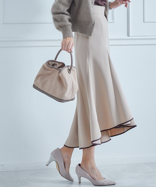 12Twelve Agenda（トゥエルブ　アジェンダ）の「ワンハンドル2wayミディバッグ（ハンドバッグ・レディース・ベージュ/アイボリー/ブラウン・FREE）」の11枚目の写真