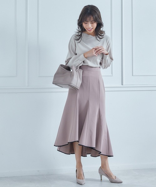 12Twelve Agenda（トゥエルブ　アジェンダ）の「ワンハンドル2wayミディバッグ（ハンドバッグ・レディース・ベージュ/アイボリー/ブラウン・FREE）」の16枚目の写真