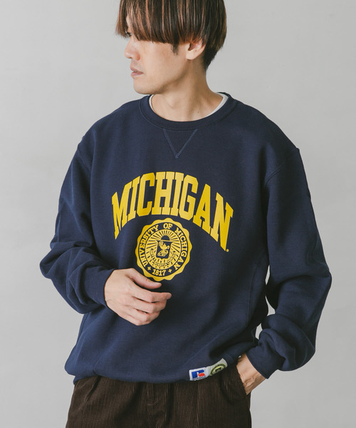 Russell Athletic(ラッセルアスレティック)の「『別注』RUSSELL ATHLETIC×DOORS UNIVERSITY SWEAT(スウェット・メンズ・ネイビー/ホワイト/グレー・MEDIUM/LARGE)」の5枚目の写真