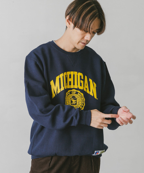 Russell Athletic(ラッセルアスレティック)の「『別注』RUSSELL ATHLETIC×DOORS UNIVERSITY SWEAT(スウェット・メンズ・ネイビー/ホワイト/グレー・MEDIUM/LARGE)」の6枚目の写真