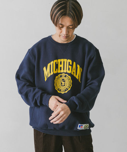 Russell Athletic(ラッセルアスレティック)の「『別注』RUSSELL ATHLETIC×DOORS UNIVERSITY SWEAT(スウェット・メンズ・ネイビー/ホワイト/グレー・MEDIUM/LARGE)」の7枚目の写真