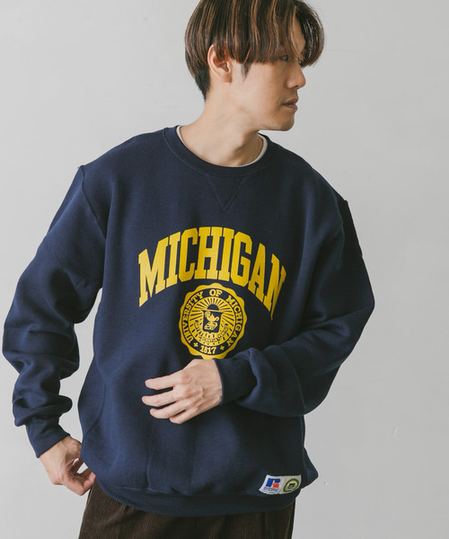 Russell Athletic(ラッセルアスレティック)の「『別注』RUSSELL ATHLETIC×DOORS UNIVERSITY SWEAT(スウェット・メンズ・ネイビー/ホワイト/グレー・MEDIUM/LARGE)」の8枚目の写真