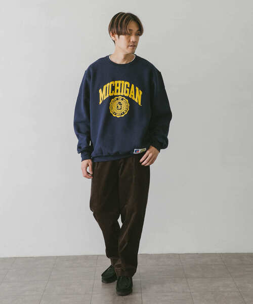Russell Athletic(ラッセルアスレティック)の「『別注』RUSSELL ATHLETIC×DOORS UNIVERSITY SWEAT(スウェット・メンズ・ネイビー/ホワイト/グレー・MEDIUM/LARGE)」の10枚目の写真
