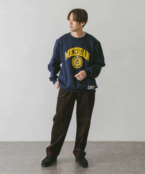Russell Athletic(ラッセルアスレティック)の「『別注』RUSSELL ATHLETIC×DOORS UNIVERSITY SWEAT(スウェット・メンズ・ネイビー/ホワイト/グレー・MEDIUM/LARGE)」の11枚目の写真