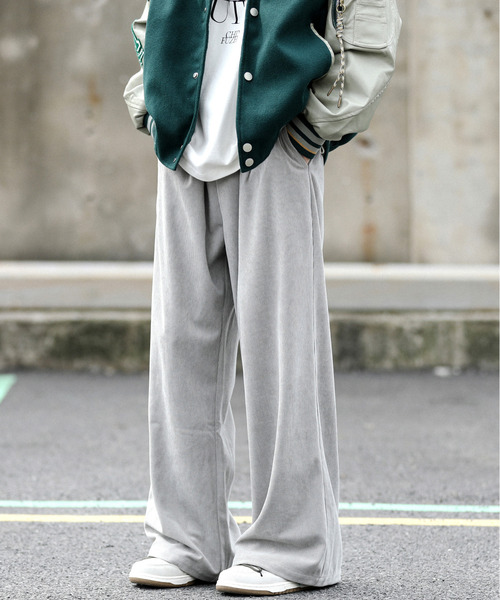 カジュアルルーズパンツ コーデュロイ ドロストマキシ韓国 s6103 セール】※4size／6color 】2WAYドロストルーズカーゴワイド