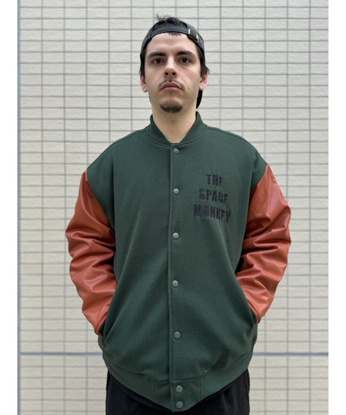 【即完売再販無し】入手困難ベリンダスタジャン セール】ATELANE / 袖切替スタジャン/アワードJK（スタジャン