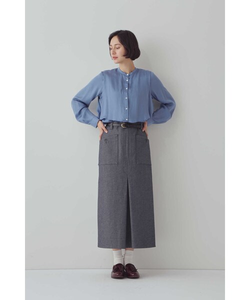 human woman（ヒューマンウーマン）の「ステッチレザーベルト（ベルト・レディース・ベージュ系その他2/ブラック・FREE）」の6枚目の写真