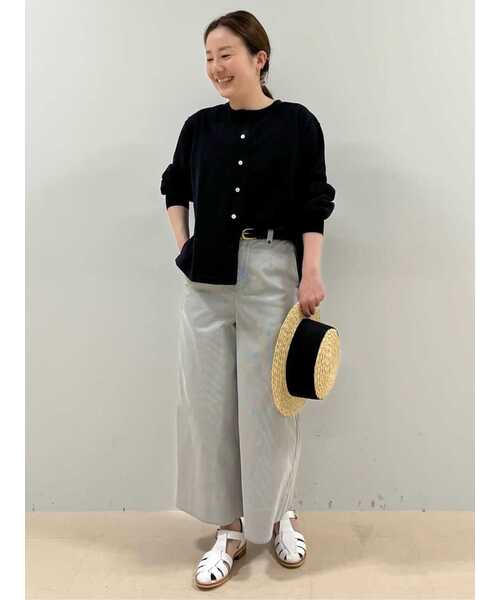 human woman（ヒューマンウーマン）の「ステッチレザーベルト（ベルト・レディース・ベージュ系その他2/ブラック・FREE）」の9枚目の写真