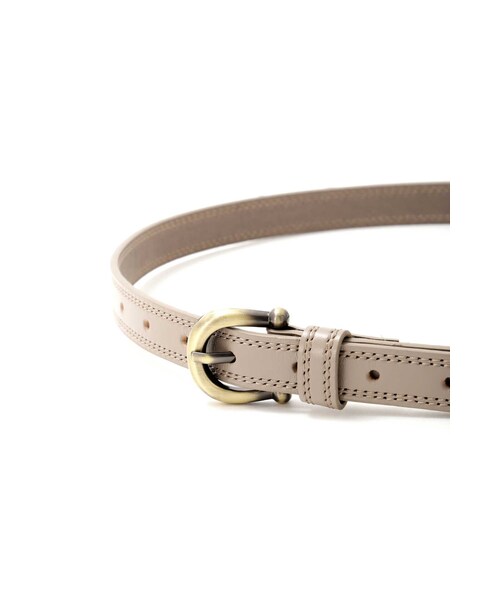 human woman（ヒューマンウーマン）の「ステッチレザーベルト（ベルト・レディース・ベージュ系その他2/ブラック・FREE）」の12枚目の写真