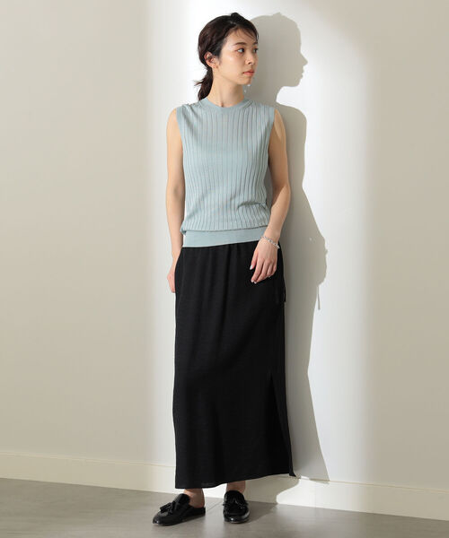 Demi-Luxe BEAMS SLOANE ノースリーブカーディガン2点セット Demi-Luxe BEAMS｜【6/25新規値下げ】SLOANE 別注 シルク ポロ