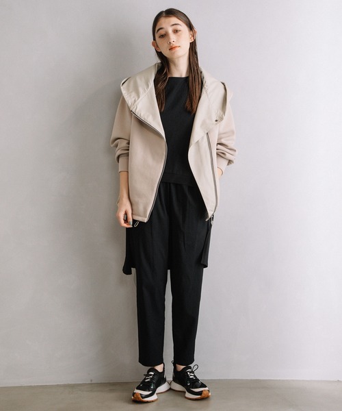 MARECHAL TERRE(マルシャルテル)の「フーディブルゾン(ブルゾン・レディース・アイボリー/ブラック/グレー/ベージュ・MEDIUM)」の17枚目の写真