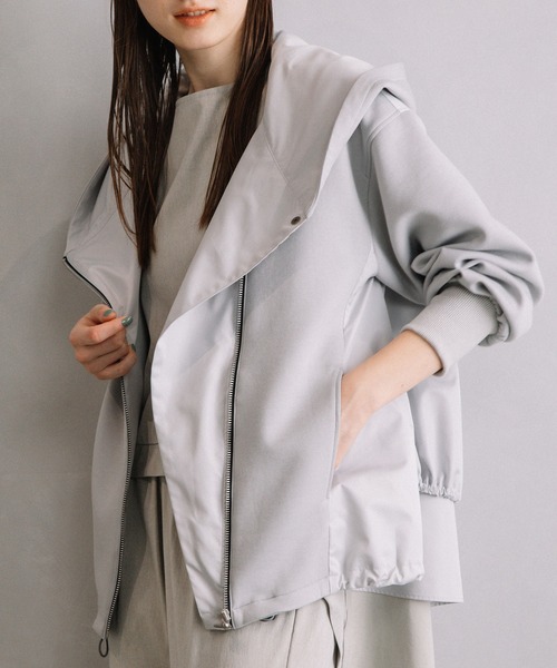 MARECHAL TERRE(マルシャルテル)の「フーディブルゾン(ブルゾン・レディース・アイボリー/ブラック/グレー/ベージュ・MEDIUM)」の14枚目の写真