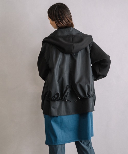 MARECHAL TERRE(マルシャルテル)の「フーディブルゾン(ブルゾン・レディース・アイボリー/ブラック/グレー/ベージュ・MEDIUM)」の11枚目の写真