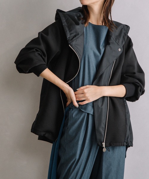 MARECHAL TERRE(マルシャルテル)の「フーディブルゾン(ブルゾン・レディース・アイボリー/ブラック/グレー/ベージュ・MEDIUM)」の15枚目の写真