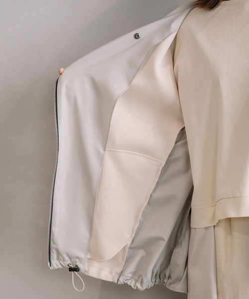 MARECHAL TERRE(マルシャルテル)の「フーディブルゾン(ブルゾン・レディース・アイボリー/ブラック/グレー/ベージュ・MEDIUM)」の20枚目の写真