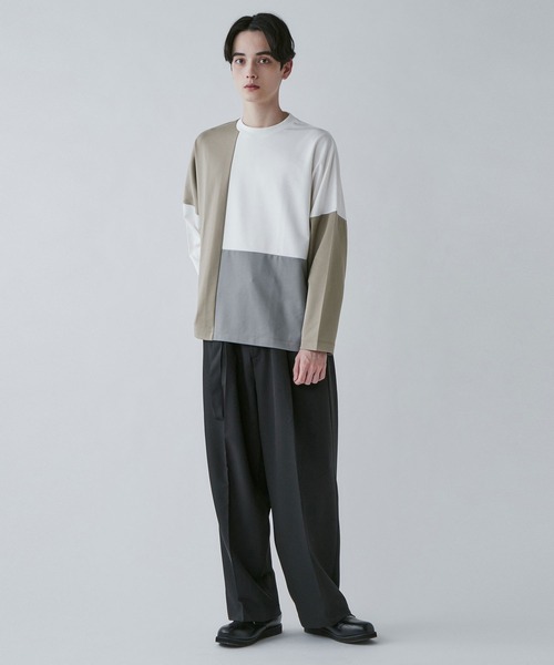 LUCY（ルーシー）の「LUCY/カラーブロックBIGロンT（Tシャツ/カットソー・メンズ・その他1/その他3/その他2・MEDIUM/LARGE）」の4枚目の写真