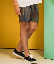 ANGENEHM（アンゲネーム）の「mp10733-Patchwork Bandana Pattern Short Pants (MADE IN JAPAN) ショートパンツ（その他パンツ）」