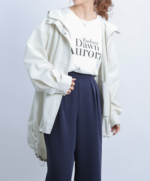 COLONY 2139（コロニートゥーワンスリーナイン）の「ラウンドヘムマウンテンパーカー（マウンテンパーカー・レディース・ベージュ/ブラック/オフホワイト・FREE）」の7枚目の写真