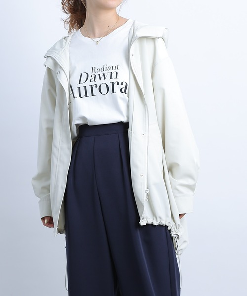 COLONY 2139（コロニートゥーワンスリーナイン）の「ラウンドヘムマウンテンパーカー（マウンテンパーカー・レディース・ベージュ/ブラック/オフホワイト・FREE）」の8枚目の写真