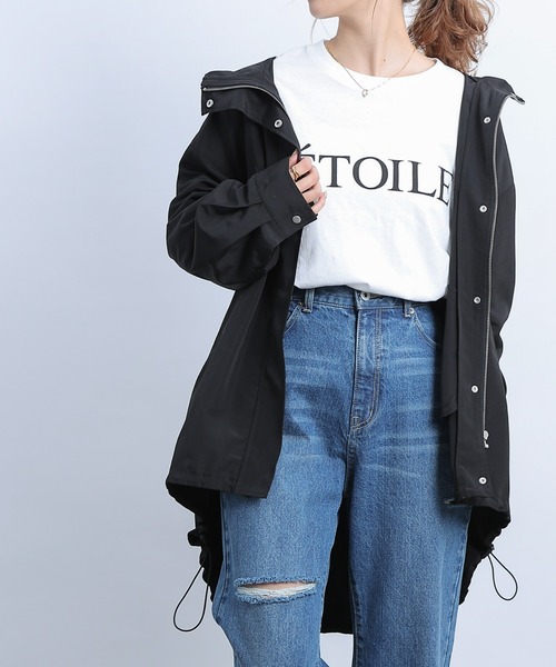 COLONY 2139（コロニートゥーワンスリーナイン）の「ラウンドヘムマウンテンパーカー（マウンテンパーカー・レディース・ベージュ/ブラック/オフホワイト・FREE）」の15枚目の写真