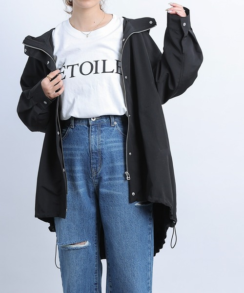 COLONY 2139（コロニートゥーワンスリーナイン）の「ラウンドヘムマウンテンパーカー（マウンテンパーカー・レディース・ベージュ/ブラック/オフホワイト・FREE）」の18枚目の写真