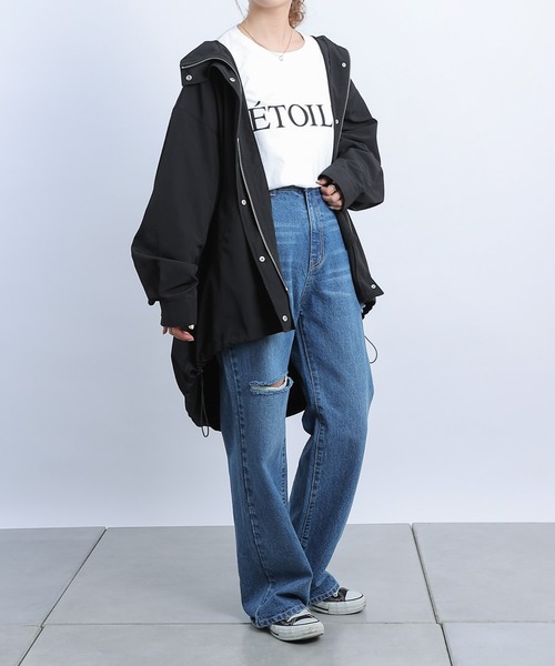 COLONY 2139（コロニートゥーワンスリーナイン）の「ラウンドヘムマウンテンパーカー（マウンテンパーカー・レディース・ベージュ/ブラック/オフホワイト・FREE）」の19枚目の写真