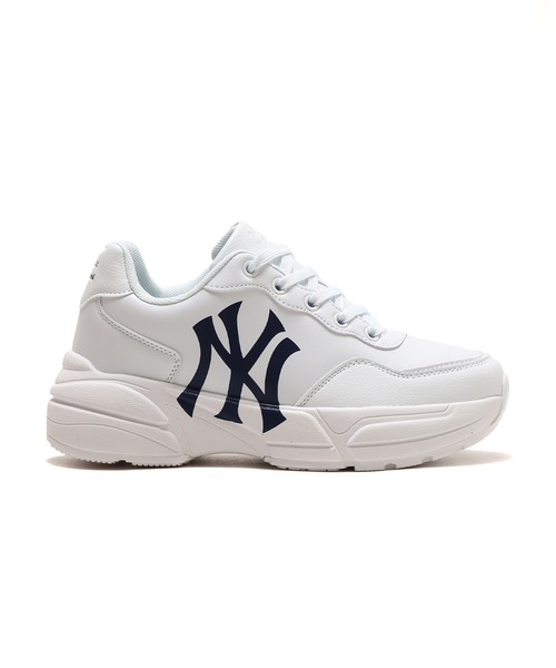 MLB(メジャーリーグベースボール)の「MLB MLBS-0003 NEW YORK YANKEES / エムエルビー エムエルビーエスー0003 ニューヨーク・ヤンキース(スニーカー・レディース・ホワイト/ブラック/ベージュ・23.5cm/24.5cm/25.5cm/27.5cm/23.0cm/24.0cm/25.0cm/27.0cm/28.0cm/26.5cm/26.0cm)」の9枚目の写真