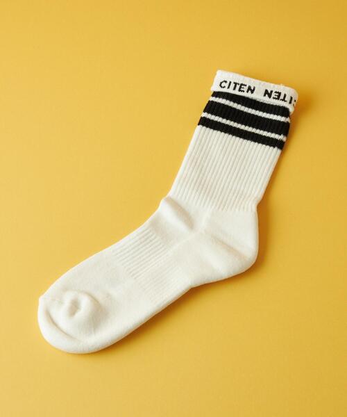 CITEN（シテン）の「＜CITEN＞ラインソックス WOMENS（ソックス/靴下・レディース・ブラック/ピンク/イエロー・FREE）」の2枚目の写真