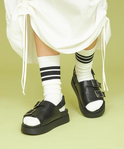 CITEN（シテン）の「＜CITEN＞ラインソックス WOMENS（ソックス/靴下・レディース・ブラック/ピンク/イエロー・FREE）」の6枚目の写真