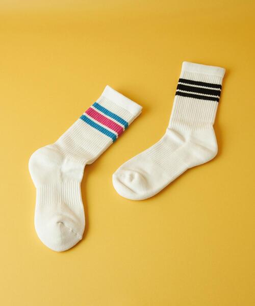 CITEN（シテン）の「＜CITEN＞ラインソックス WOMENS（ソックス/靴下・レディース・ブラック/ピンク/イエロー・FREE）」の15枚目の写真