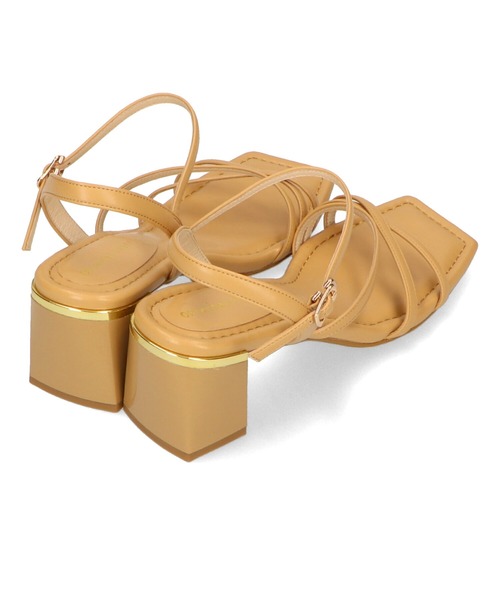 ORiental TRaffic（オリエンタルトラフィック）の「■ナローストラップメタリックラインサンダル/31218（サンダル・レディース・ブラック/グリーン/キャメル/パープル・SS/S/M/L/LL/3L）」の12枚目の写真