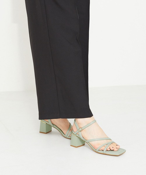 ORiental TRaffic（オリエンタルトラフィック）の「■ナローストラップメタリックラインサンダル/31218（サンダル・レディース・ブラック/グリーン/キャメル/パープル・SS/S/M/L/LL/3L）」の21枚目の写真