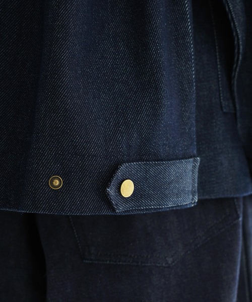 Air Tokyo（エアートウキョー）の「オーバーサイズ バックデザイン ラグランスリーブ ブルゾン（ブルゾン・メンズ・インディゴブルー/アイボリー・MEDIUM/LARGE）」の10枚目の写真