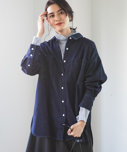 LEPSIM(レプシィム)の「ジガラタートルプルオーバー 182194(Tシャツ/カットソー・レディース・オフホワイト/ライトブルー/ブラック・FREE)」の13枚目の写真