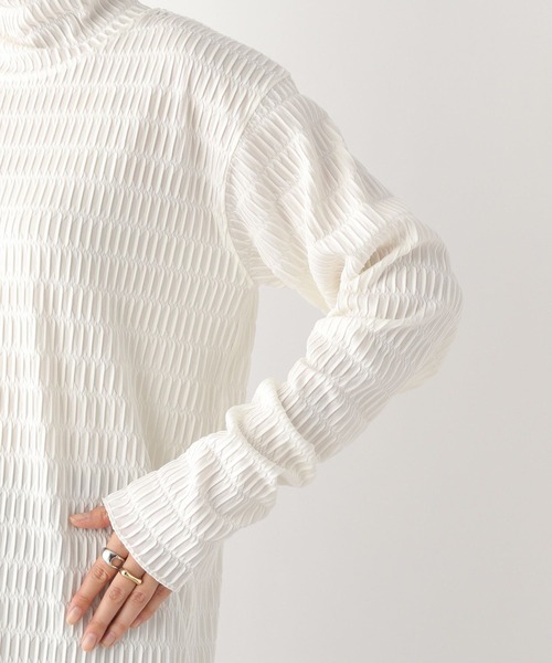 LEPSIM(レプシィム)の「ジガラタートルプルオーバー 182194(Tシャツ/カットソー・レディース・オフホワイト/ライトブルー/ブラック・FREE)」の20枚目の写真