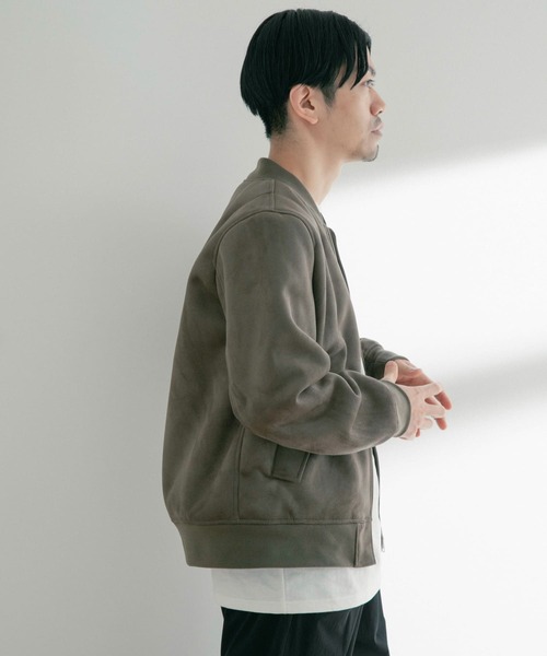 ITEMS URBANRESEARCH（アイテムズ アーバンリサーチ）の「フェイクスエードMA-1（MA-1・メンズ・ベージュ/チャコールグレー/カーキ・MEDIUM/LARGE）」の10枚目の写真