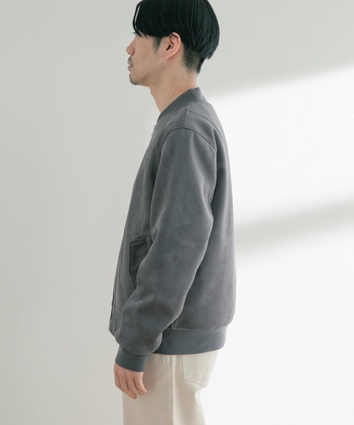 ITEMS URBANRESEARCH（アイテムズ アーバンリサーチ）の「フェイクスエードMA-1（MA-1・メンズ・ベージュ/チャコールグレー/カーキ・MEDIUM/LARGE）」の19枚目の写真